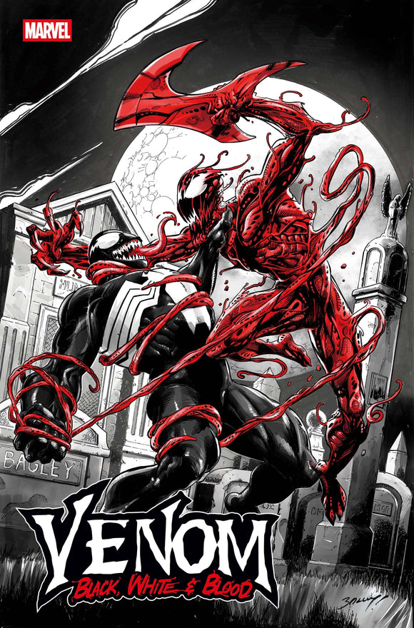 VENOM BLACK WHITE & BLOOD #1 MARK BAGLEY VAR