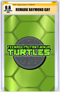 NYCC 2024 EXCLUSIVE TMNT #1 (2024) LOGO FOIL CGC SIGNATURE SERIES REMARK RAYMOND GAY, MATTHEW WAITE, JAVAN JORDAN