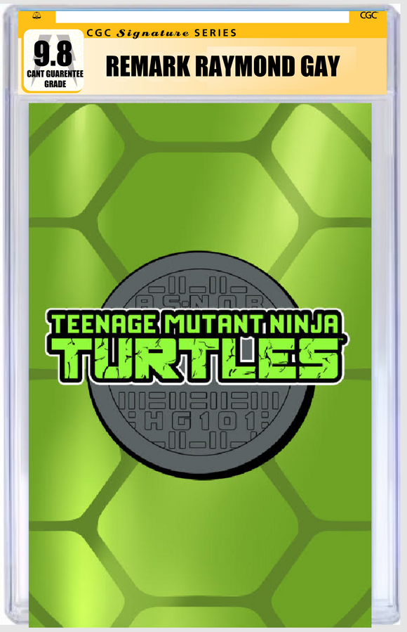 NYCC 2024 EXCLUSIVE TMNT #1 (2024) LOGO FOIL CGC SIGNATURE SERIES REMARK RAYMOND GAY, MATTHEW WAITE, JAVAN JORDAN