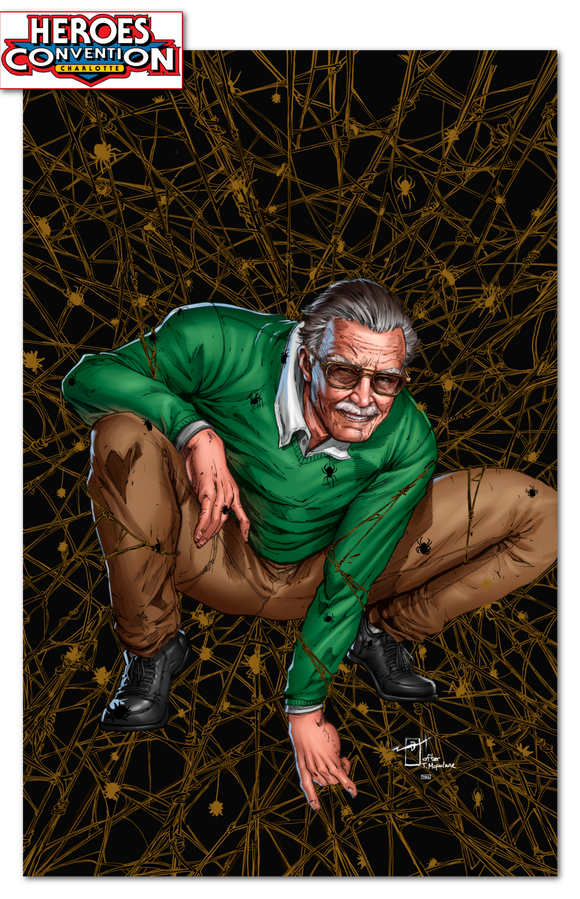 **FRIDAY 7PM EST** HEROES CON TRIBUTE STAN LEE VIRGIN GOLD VARNISH COMIC BOOK EXCLUSIVE JONATHAN URIBE WHATNOT EXCLUSIVE /50