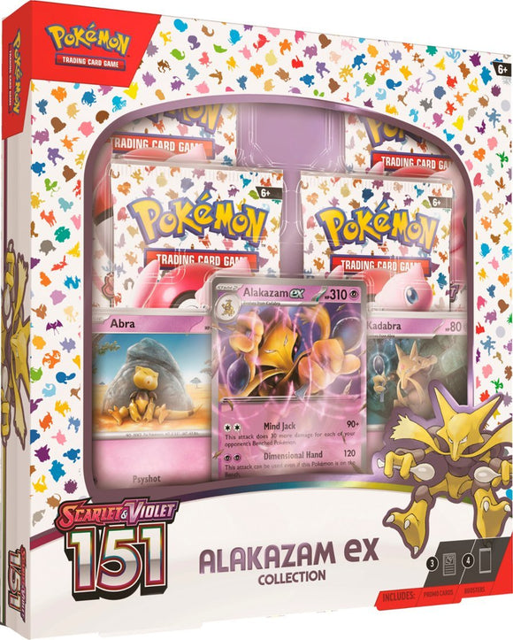 POKEMON SCARLET & VIOLET 151 ALAKAZAM EX BOX (10/6/23)