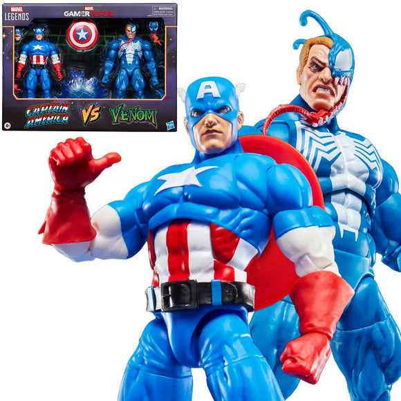 MARVEL LEGENDS - GAMERVERSE MARVEL VS CAPCOM - CAPTAIN AMERICA VS VENOM (PREORDER ITEM NOVEMBER 2025)