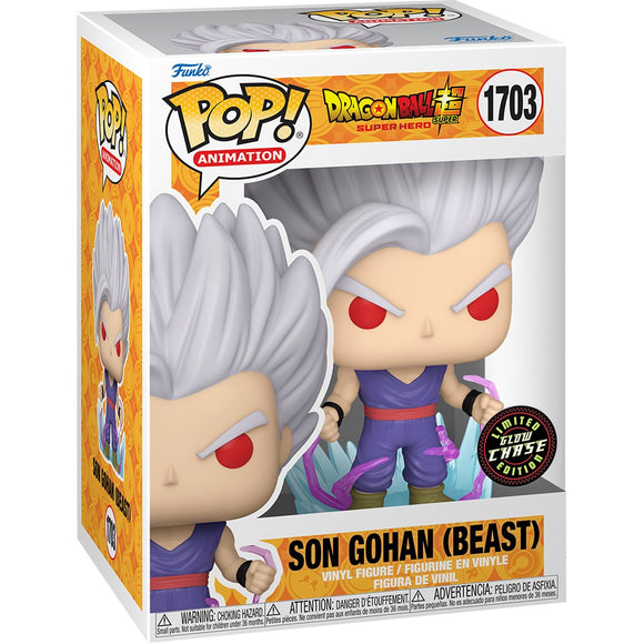 Funko Pop! Dragon Ball Super: Super Hero - Chase Gohan Beast (Glow In The Dark) (PREORDER ITEM NOV 2024)