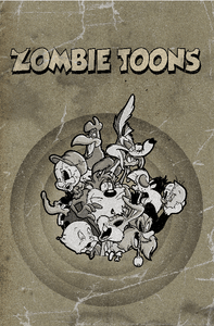 'ZOMBIE TOONS' GREYSCALE VARIANT MATTHEW WAITE COMIC ART BOOK /50