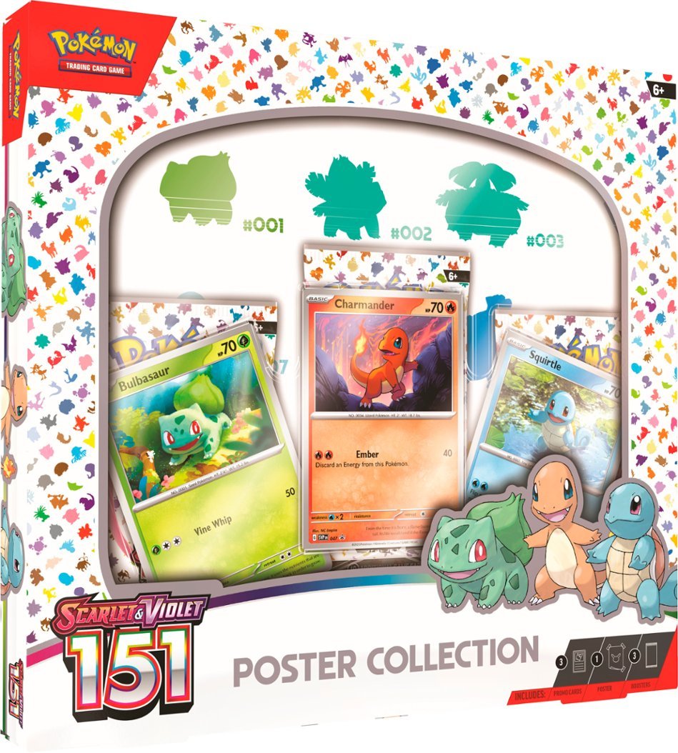 pokemon scarlet & violet 151 poster collection box