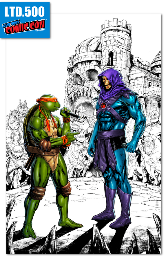 NYCC EXCLUSIVE TURTLES OF GREYSKULL #1 VIRGIN COLOR SPLASH RAYMOND GAY