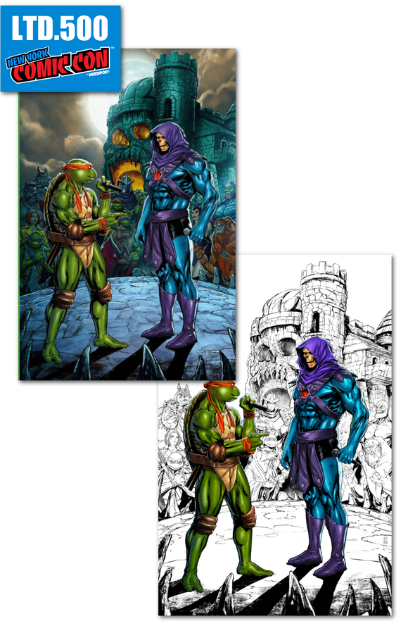 NYCC EXCLUSIVE TURTLES OF GREYSKULL #1 SET RAYMOND GAY