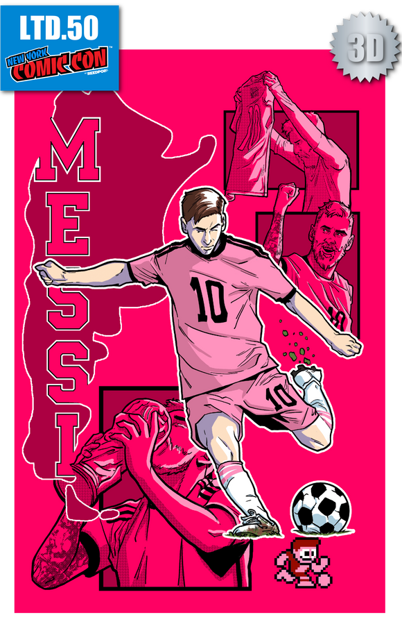 **10/12/24 @ 7PM EST** NYCC 2024 EXCLUSIVE FAME: MESSI MIAMI 3D EMBOSSED MATTHEW WAITE /50