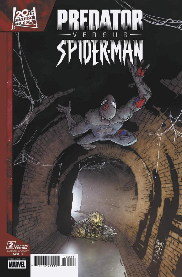 PREDATOR VS SPIDER-MAN #2 (OF 4) CAMUNCOLI VAR