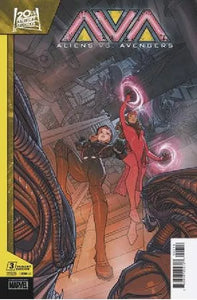 ALIENS VS AVENGERS #3 (OF 4) 25 COPY INCV PETE WOODS VAR (2/19/2025)