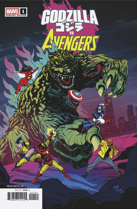 GODZILLA VS AVENGERS #1 DAVE BARDIN VAR