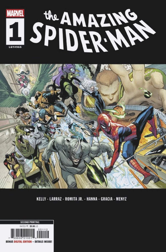 AMAZING SPIDER-MAN #1 2ND PTG PEPE LARRAZ VAR