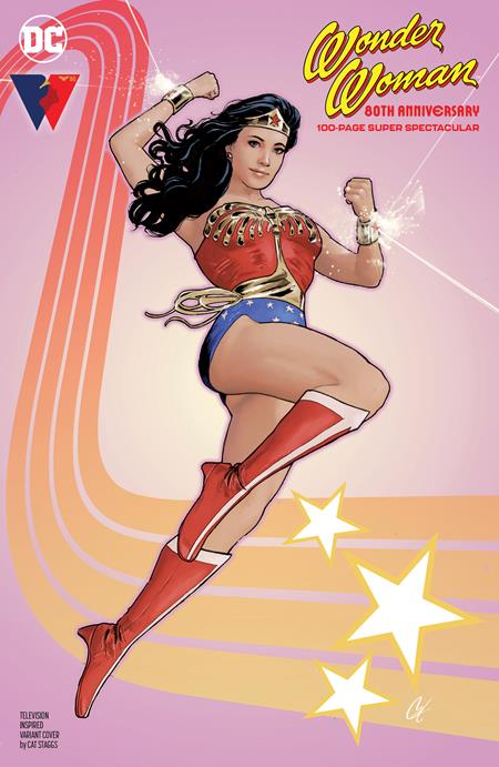 WONDER WOMAN 80TH ANNIVERSARY 100-PAGE SUPER SPECTACULAR #1 (ONE SHOT) CVR C CAT STAGGS TELEVISION INSPIRED VAR