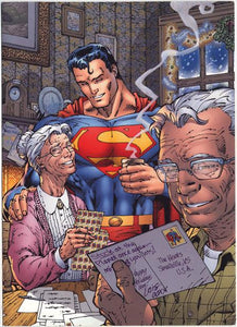 SUPERMAN #8 CVR D JIM LEE DC HOLIDAY CARD SPECIAL EDITION VAR