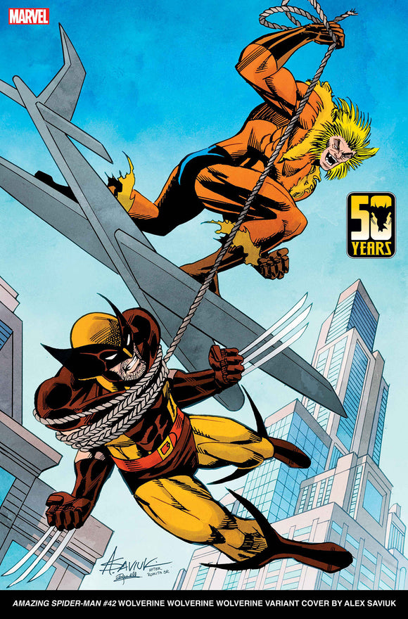 AMAZING SPIDER-MAN 42 ALEX SAVIUK WOLVERINE WOLVERINE WOLVERINE VARIANT [GW] (1/17/2024)