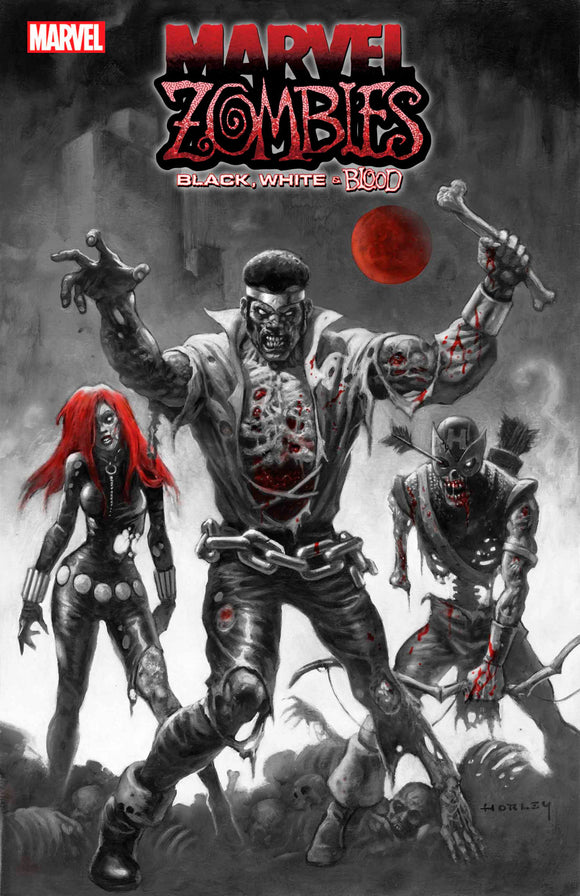 MARVEL ZOMBIES BLACK WHITE BLOOD #3 ALEX HORLEY VARIANT