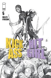 KICK-ASS VS HIT-GIRL #5 (OF 5) CVR B B&W ROMITA JR (MR)