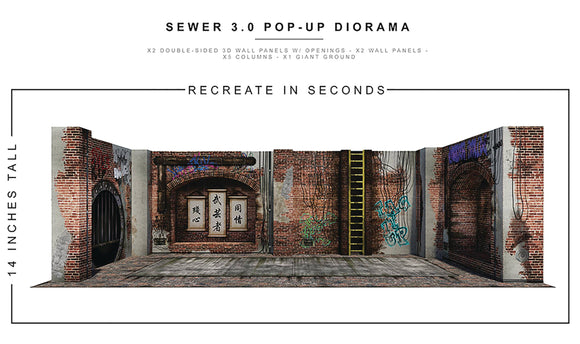 EXTREME SETS - SEWER 3.0 POP UP 1/12 SCALE DIORAMA