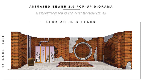 EXTREME SETS -ANIMATED SEWER 2.0 POP UP 1/12 SCALE DIORAMA