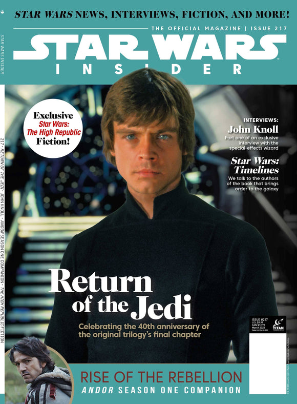 STAR WARS INSIDER #217 NEWSSTAND ED