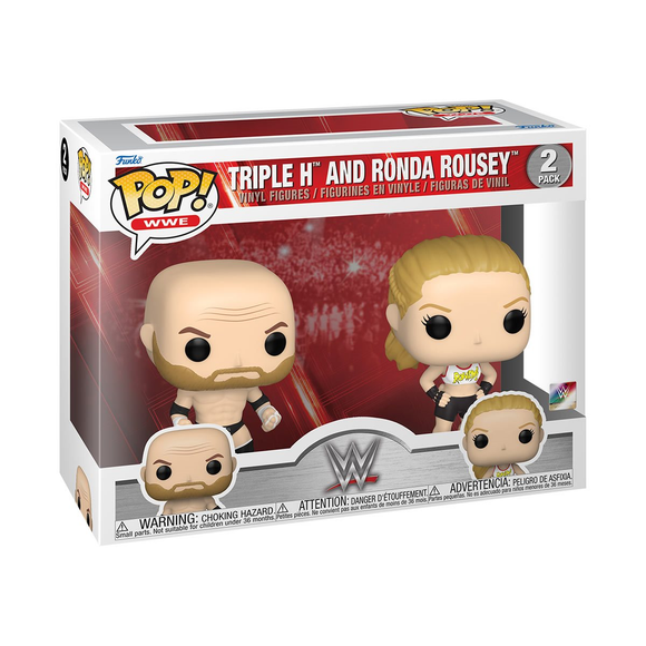 Funko Pop! WWE Wave 18 - Triple H & Rhonda Rousey 2 Pack