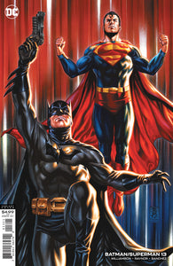 BATMAN SUPERMAN #13 CARD STOCK MARK BROOKS  VAR ED