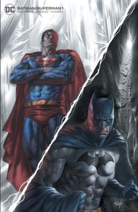 BATMAN SUPERMAN #1 PARRILLO B&W VARIANT