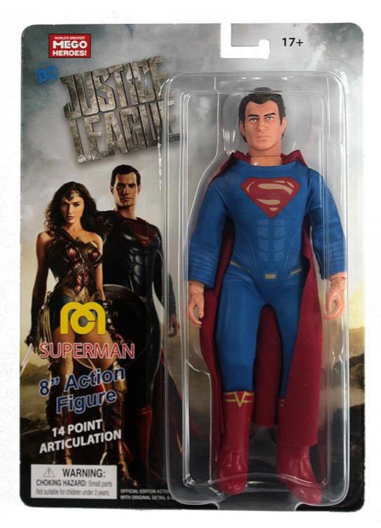 MEGO DC COMICS - JUSTICE LEAGUE SUPERMAN 8IN AF