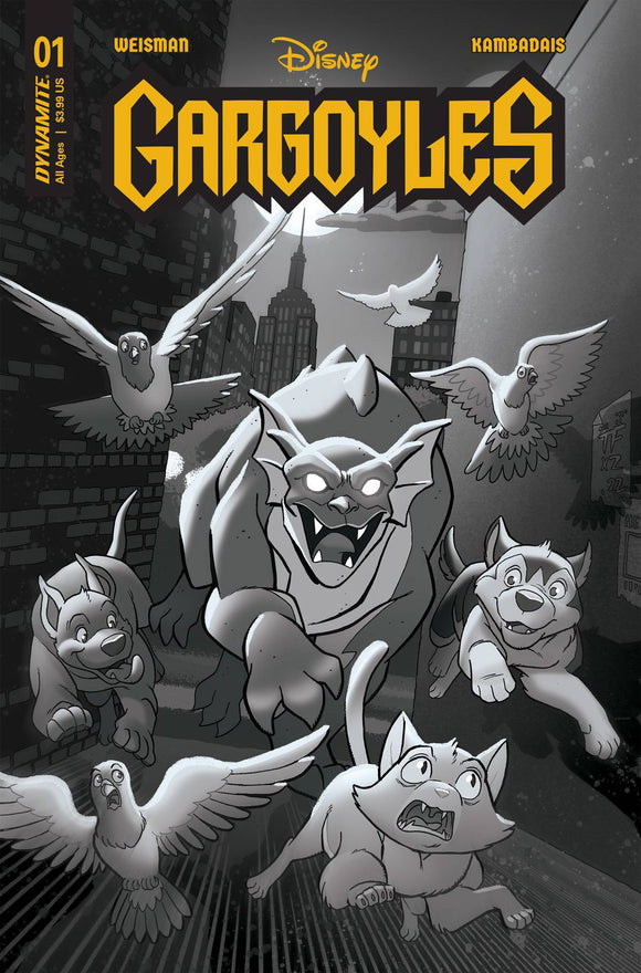 GARGOYLES #1 CVR ZD 10 COPY FOC INCV FLEECS & FORSTNER B&W