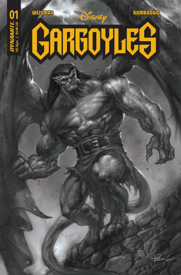 GARGOYLES #1 CVR ZF 10 COPY FOC INCV PARRILLO B&W