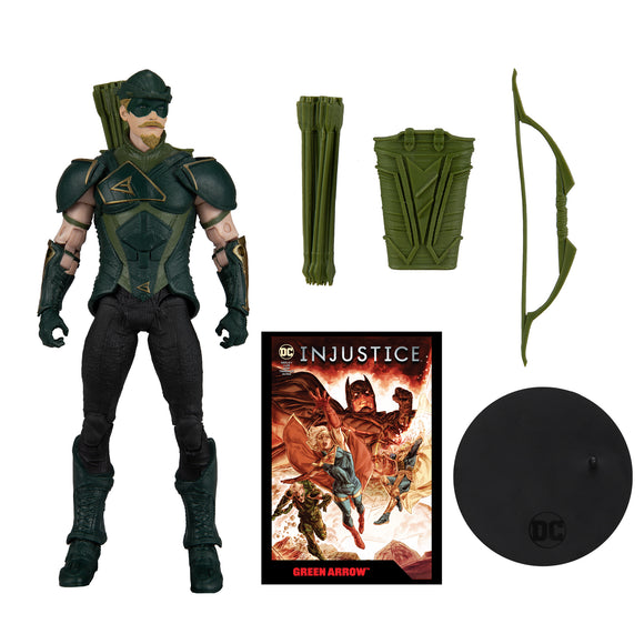 DC MULTIVERSE - GAMING WAVE - INJUSTICE 2 GREEN ARROW W/COMIC