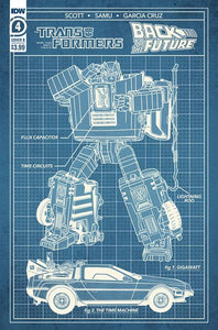 TRANSFORMERS BACK TO FUTURE #4 (OF 4) CVR B PHIL MURPHY (corner ding)